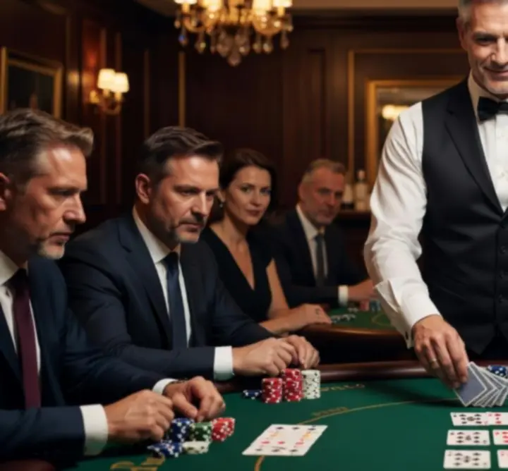 Profesjonalny krupier prowadzący rozgrywkę pokerową podczas wydarzenia w Polsce